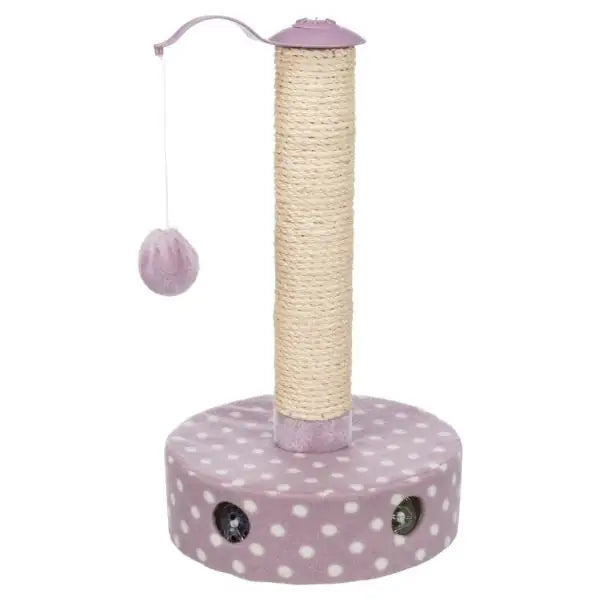Tiragraffi a colonna in peluche e sisal con giochi integrati Junior Trixie Altezza 47 cm con base con gioco palline - Tiragraffi gatto - 1° ORDINE? scegli tra BZR5 - BZR20 + 200 pt fedeltà