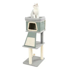 Tiragraffi con cuccia nicchia e accessori integrati Chanel Imac Misura 40x49x106h cm - Tiragraffi gatto - 1° ORDINE? scegli tra BZR5 - BZR20 + 200 pt fedeltà