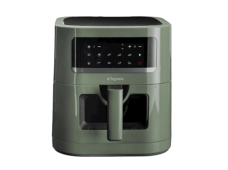 TOGNANA Friggitrice ad aria IRIDEA, 7 L, 1800W FRIGGITRICE AD ARIA, capacità l, Max potenza 1800 W, 9 programmi, da 80 °C a 200 °C, Verde Salvia TOGNANA Friggitrice ad aria IRIDEA, 7 L, 1800W FRIGGITRICE AD ARIA, capacità l, Max potenza 1800 W, 9 programmi, da 80 °C a 200 °C, Verde Salvia
