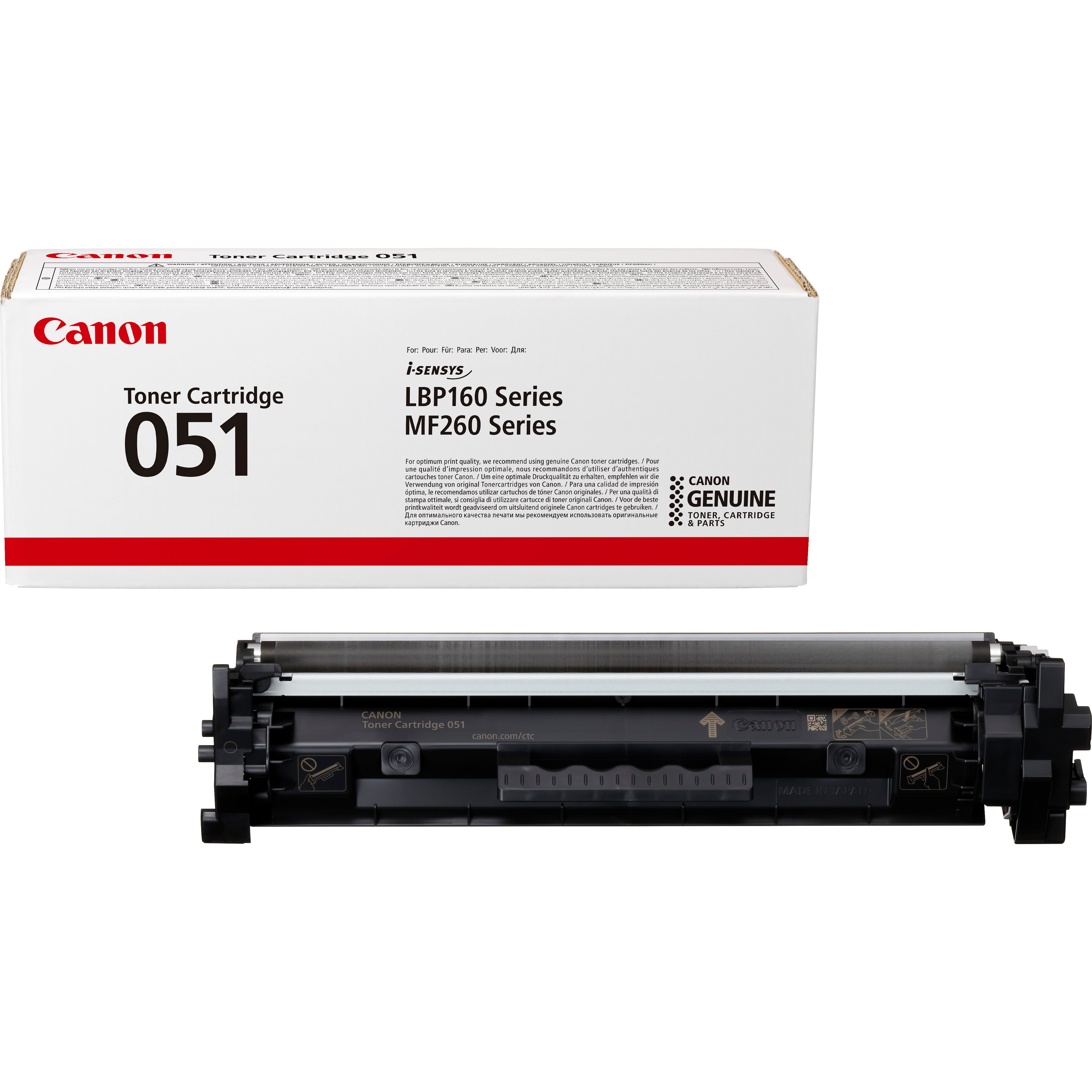 Toner Canon Nero 051 I-Sensys Lbp Isensyslbp 162 1700
