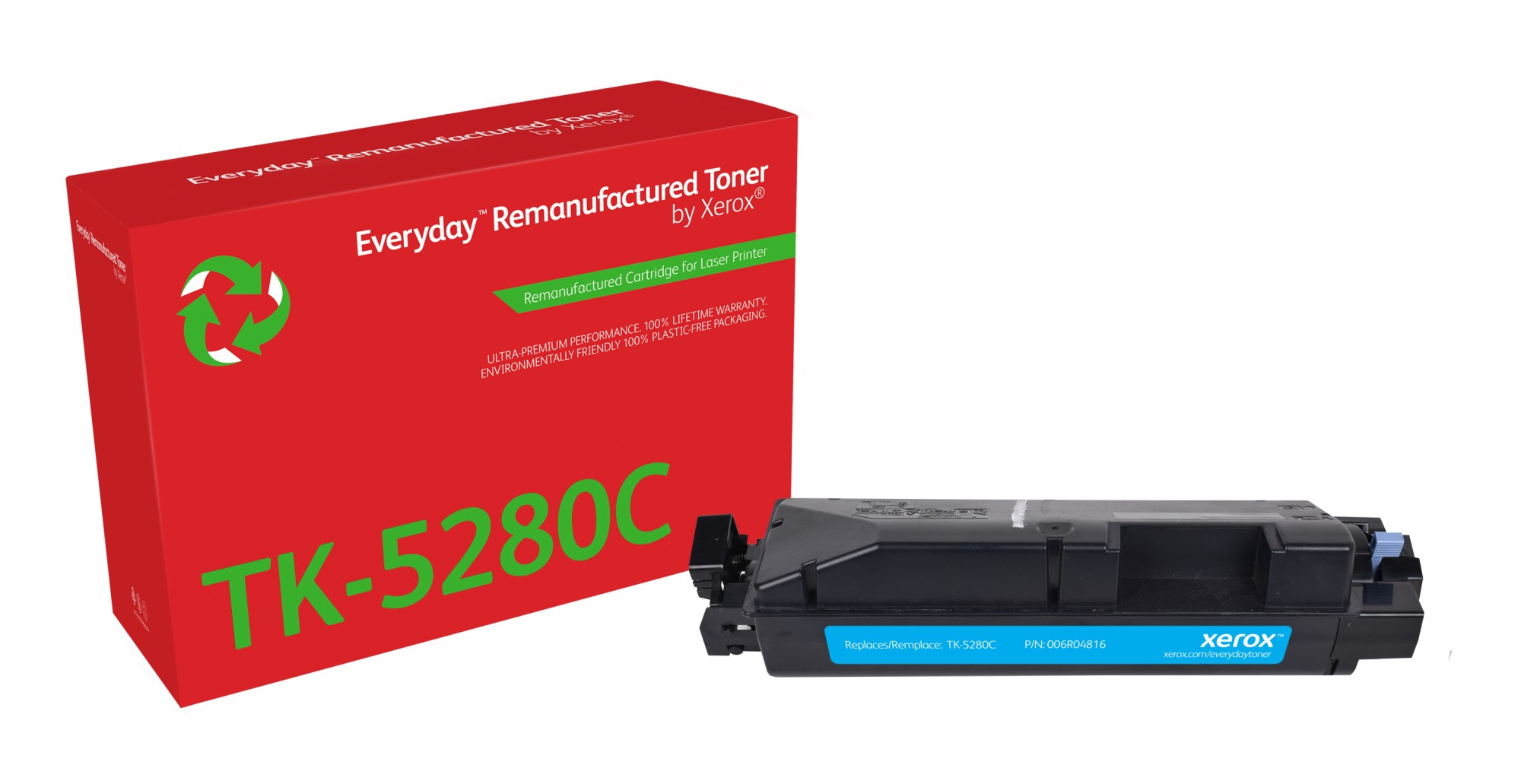 Toner rigenerato Everyday di Xerox Ciano compatibile con Kyocera TK-5280C Capacità standard Toner rigenerato Everyday di Xerox Ciano compatibile con Kyocera TK-5280C Capacità standard
