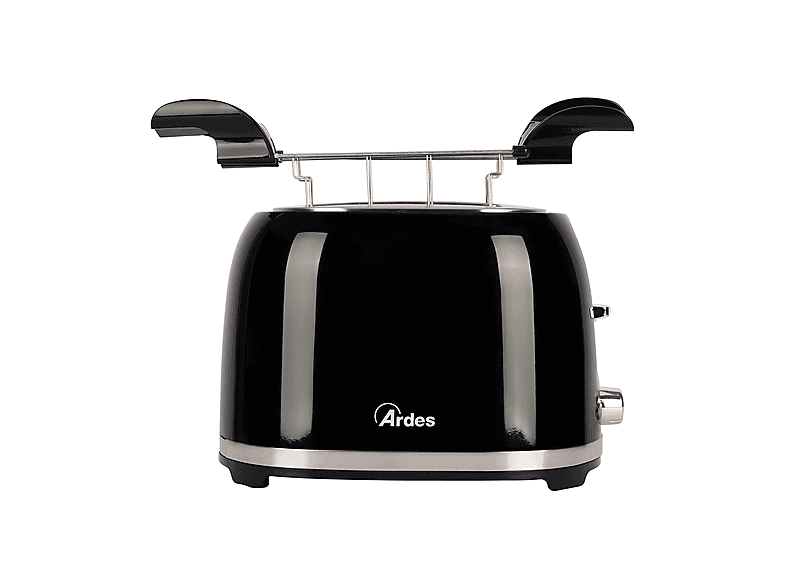 Tostapane ARDES TOSTO PRESTIGE, Potenza 850 W, Numero di fessure per tostare 2, Livelli tostatura 7 , Sistema sollevamento, Funzione scongelamento, Raccoglitore briciole, Nero
