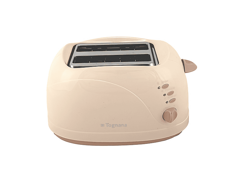Tostapane con pinze TOGNANA IRIDEA, 750W, doppia pinza in acciaio inox, 4 funzioni, 6 livelli di doratura, Champagne