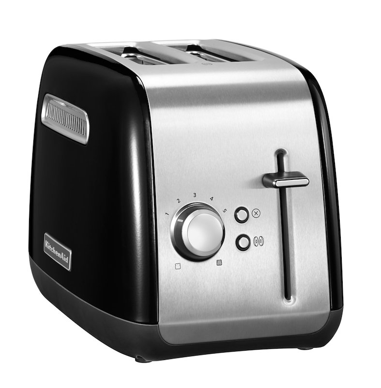 Tostapane KITCHENAID 5KMT2115EOB, Potenza 1100 W, Numero di fessure per tostare 2, Livelli tostatura 5 , Raccoglitore briciole, Nero