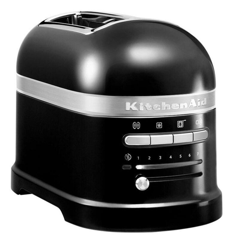 Tostapane KITCHENAID 5KMT2204EOB, Potenza 1250 W, Numero di fessure per tostare 2, Livelli tostatura 7 , Sistema sollevamento, Funzione scongelamento, Raccoglitore briciole, nero
