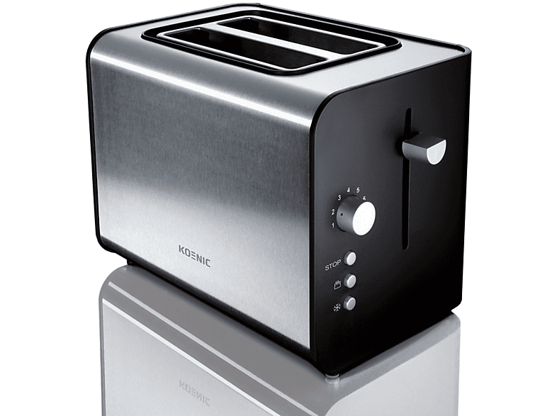 Tostapane KOENIC KTO 120, 2 fette 870W, 7 livelli di temperatura, con funzione scongelamento e vano raccoglibriciole