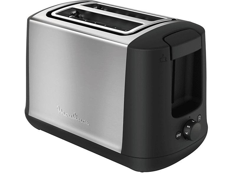 Tostapane MOULINEX LT3408K, acciaio inox, 2 scomparti, 7 livelli di doratura, funzione scongelamento e cassetto raccoglibriciole