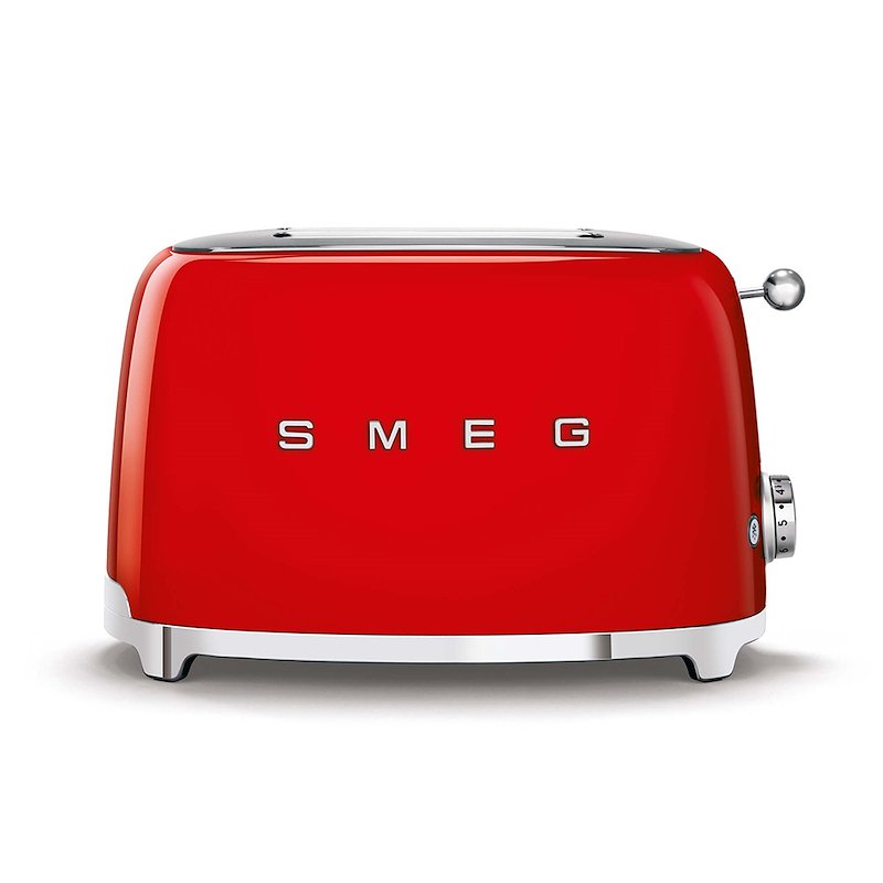 Tostapane SMEG TSF01RDEU, Potenza 950 W, Numero di fessure per tostare 2, Livelli tostatura 6 , Sistema sollevamento, Funzione scongelamento, Raccoglitore briciole, Rosso