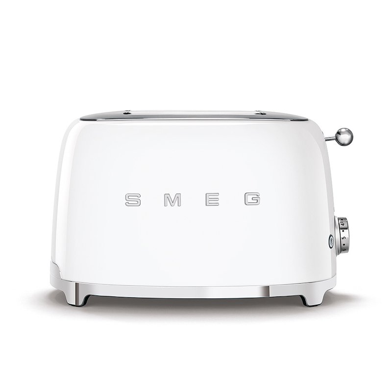 Tostapane SMEG TSF01WHEU, Potenza 950 W, Numero di fessure per tostare 2, Livelli tostatura 6 , Sistema sollevamento, Funzione scongelamento, Raccoglitore briciole, Bianco