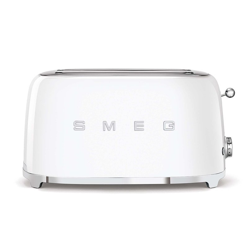 Tostapane SMEG TSF02WHEU, Potenza 1500 W, Numero di fessure per tostare 2, Livelli tostatura 6 , Sistema sollevamento, Funzione scongelamento, Raccoglitore briciole