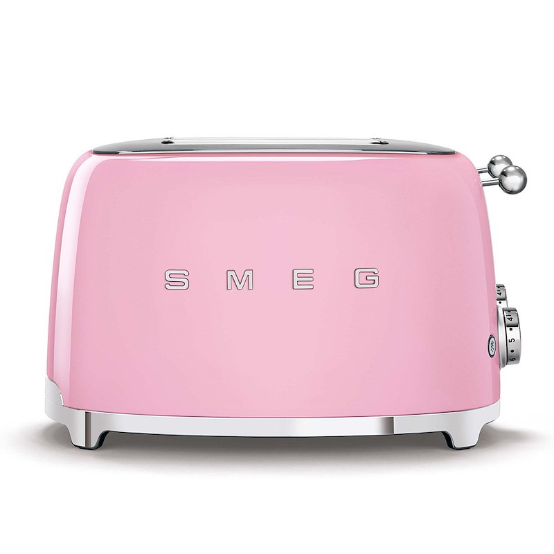 Tostapane SMEG TSF03PKEU, Potenza 2000 W, Numero di fessure per tostare 4, Livelli tostatura 6 , Sistema sollevamento, Funzione scongelamento, Raccoglitore briciole