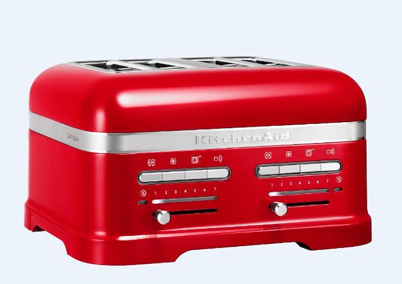Tostiera KITCHENAID 5KMT4205ECA, Potenza 2500 W, Numero di fessure per tostare 4, Livelli tostatura 7 , Sistema sollevamento, Funzione scongelamento, Raccoglitore briciole, candy apple