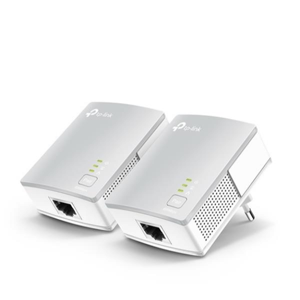 Tp-Link AV600 Powerline Starter Kit Qualcomm 1 10/100Mbps Port 600Mbps Homeplug Av New Plc Utility Twin Pack TL-PA411 KIT