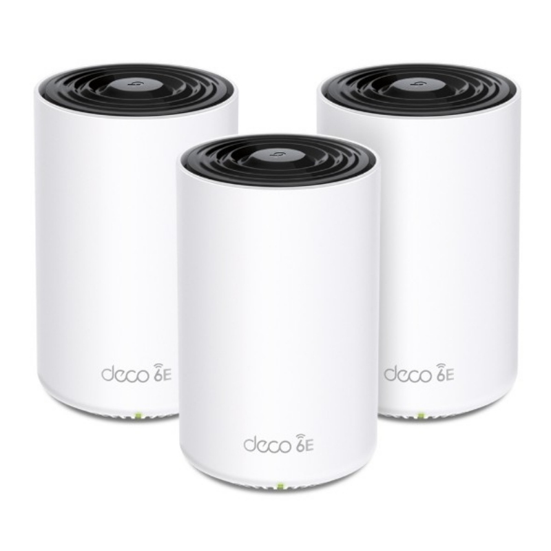Tp-link deco xe75 tri-band (2,4 ghz/5 ghz/6 ghz) wi-fi 6e (802.11ax) bianco 3 interno