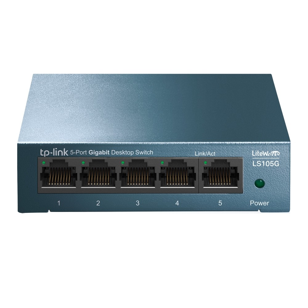 TP-Link LS105G Non gestito Gigabit Ethernet (10/100/1000) Blu TP-Link LS105G Non gestito Gigabit Ethernet (10/100/1000) Blu