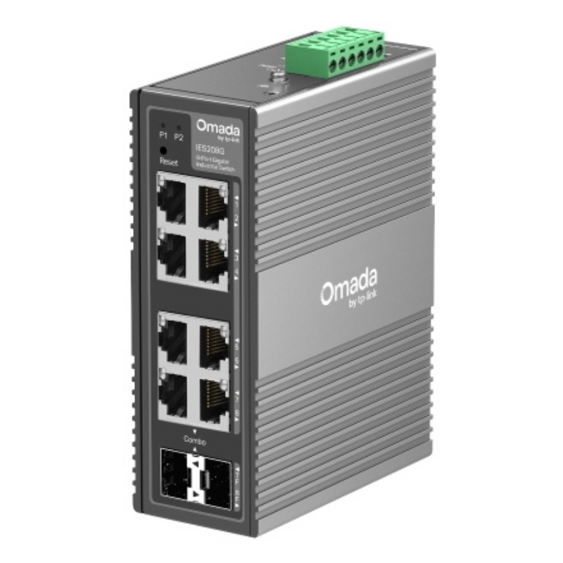 Tp-link omada ies208g switch di rete gestito gigabit ethernet (10/100/1000)