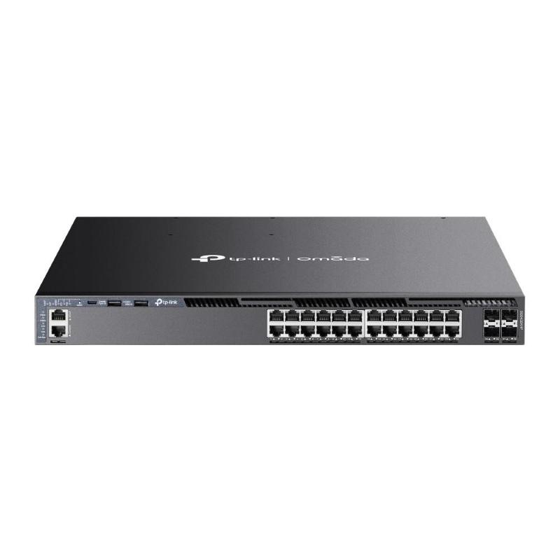 Tp-link omada sg6428xhp switch di rete gestito l3 gigabit ethernet (10/100/1000) supporto power over ethernet (poe) 1u nero