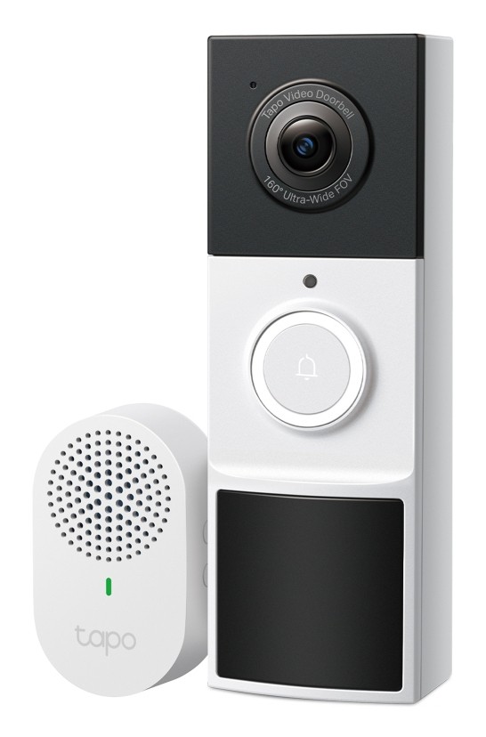 TP-Link Tapo Video Doorbell Camera Nero Bianco TP-Link Tapo Video Doorbell Camera Nero Bianco