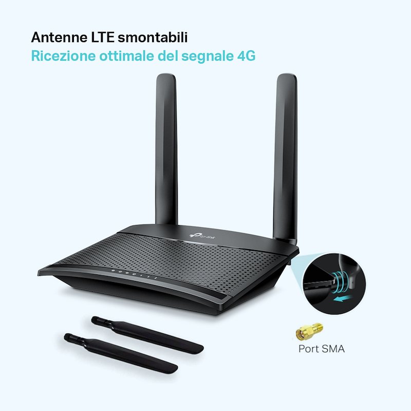 Tp-link - Tl-mr100 - Router 4g Fino A 150mbps - Wi-f