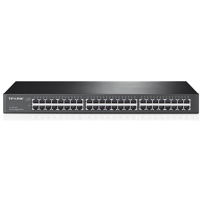 TP-Link TL-SG1048 Switch Gigabit Non Gestito 48 Porte RJ45 10-100-1000 Mbps Rack 19'' 1U 96 Gbps Plug and Play
