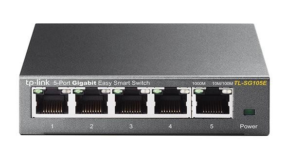 TP-Link TL-SG105E Non gestito L2 Gigabit Ethernet (10/100/1000) Nero