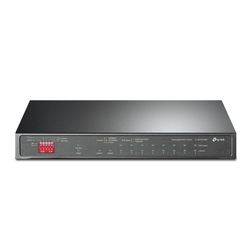 Tp-link tl-sg1210mp switch di rete non gestito gigabit ethernet (10/100/1000) supporto power over ethernet (poe) nero