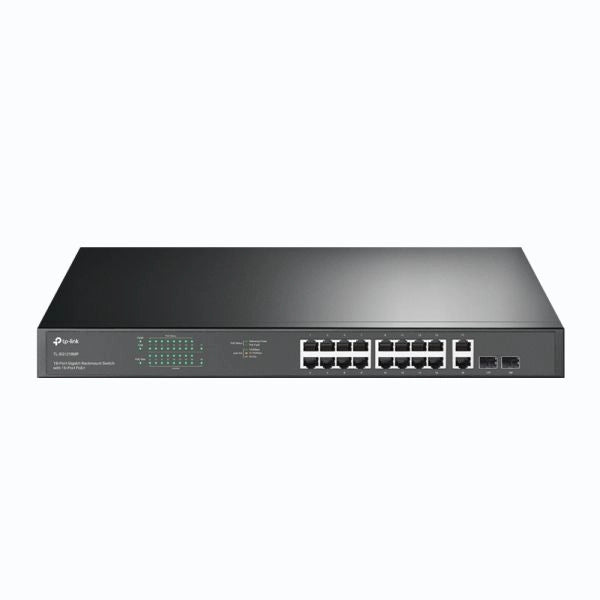 Tp-link tl-sg1218mp switch di rete non gestito gigabit ethernet (10/100/1000) supporto power over ethernet (poe) 1u nero Tp-link tl-sg1218mp switch di rete non gestito gigabit ethernet (10/100/1000) supporto power over ethernet (poe) 1u nero