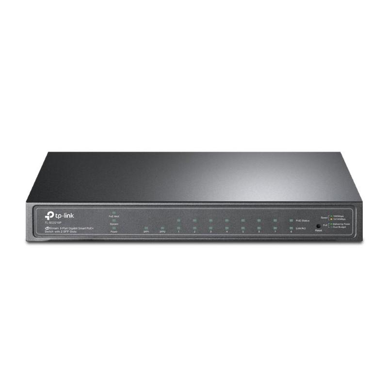 Tp-link tl-sg2210p gestito l2 gigabit ethernet (10/100/1000) supporto power over ethernet (poe) nero