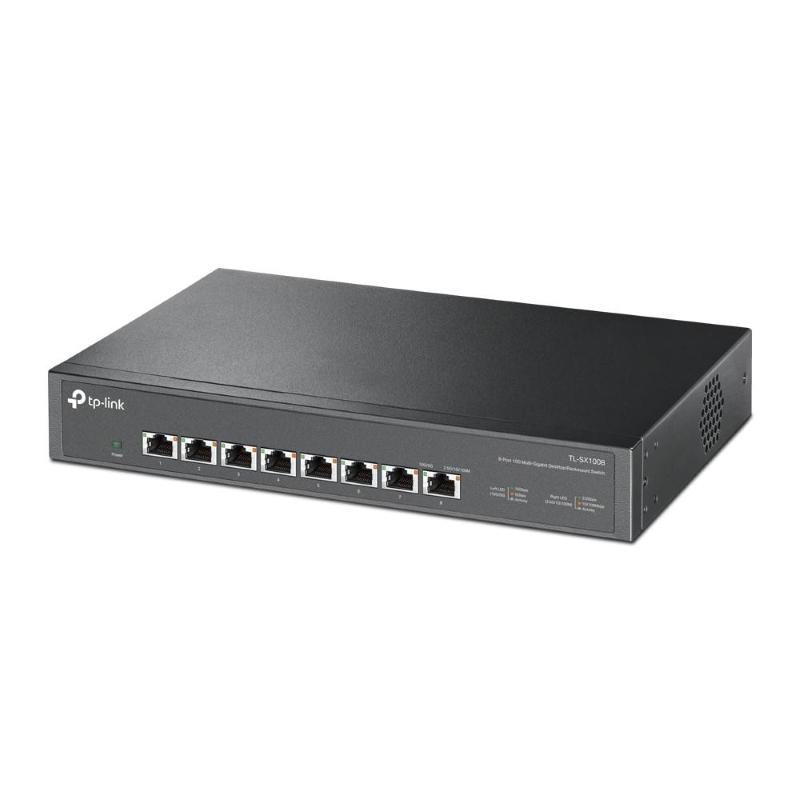 Tp-link tl-sx1008 switch di rete non gestito 10g ethernet (100/1000/10000) 1u nero Tp-link tl-sx1008 switch di rete non gestito 10g ethernet (100/1000/10000) 1u nero
