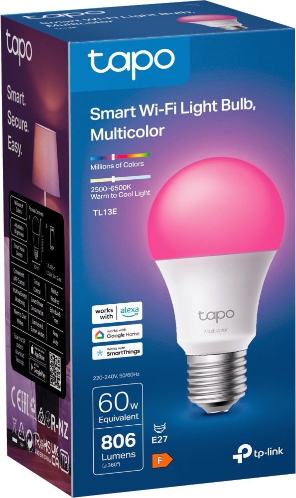 Tp-link - Tl13 Multi-color Smart Wi-fi Light Bulb, .