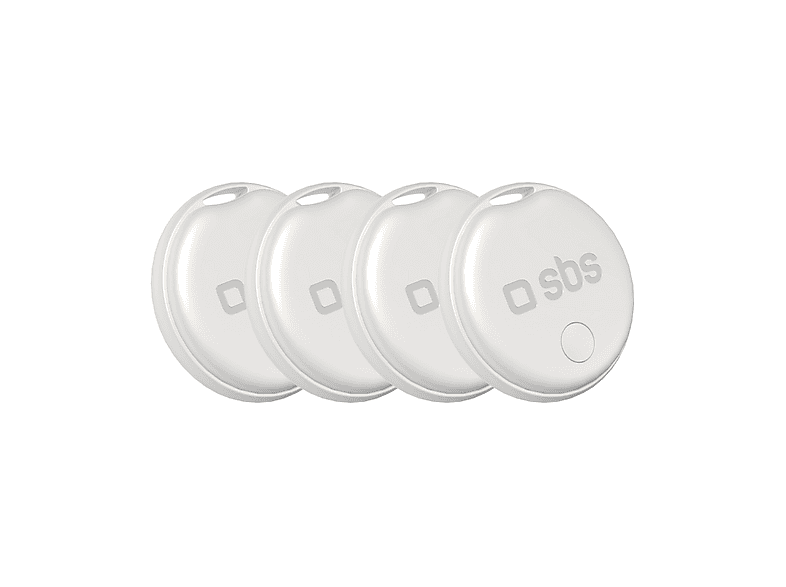 TRACKER SBS Compatibile Apple, confezione da 4 pz, Bianco