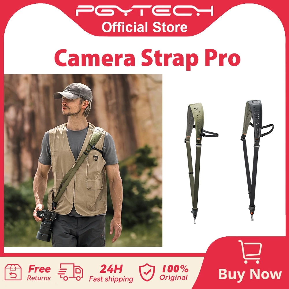 Tracolla per fotocamera PGYTECH Pro Tracolla per fotocamera resistente a sgancio rapido con tracolla staccabile sotto le ascelle