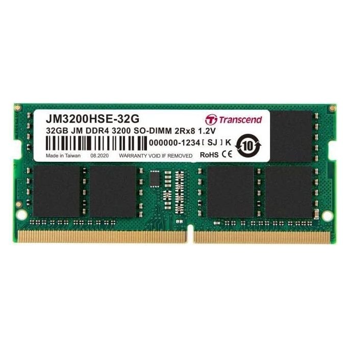 Transcend 32gb jm ddr4 3200mhz so-dimm 2rx8 2gx8 cl22 1.2v memoria 2 x 8 gb Transcend 32gb jm ddr4 3200mhz so-dimm 2rx8 2gx8 cl22 1.2v memoria 2 x 8 gb