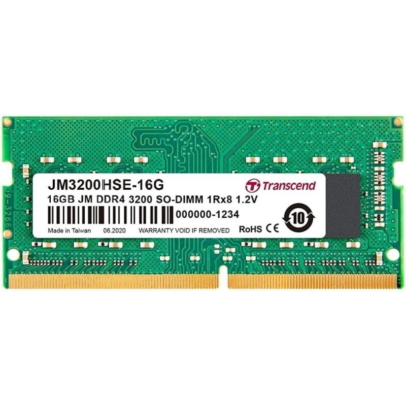 Transcend jetram jm3200hse-16g memoria 16 gb 1 x 16 gb ddr4 3200 mhz