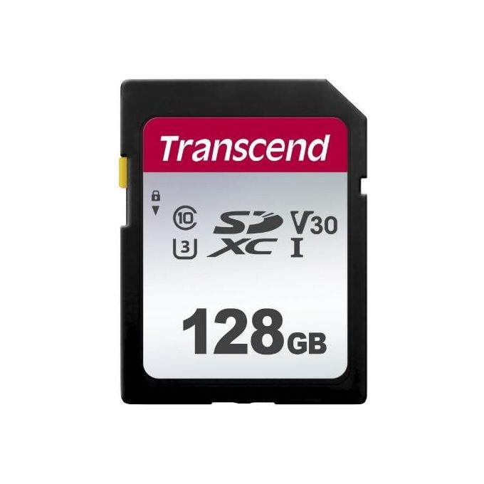 Transcend TS128GSDC300S Scheda di Memoria SDXC 128 GB UHS-I U3 V30 Classe 10 95 MB-s colore Nero