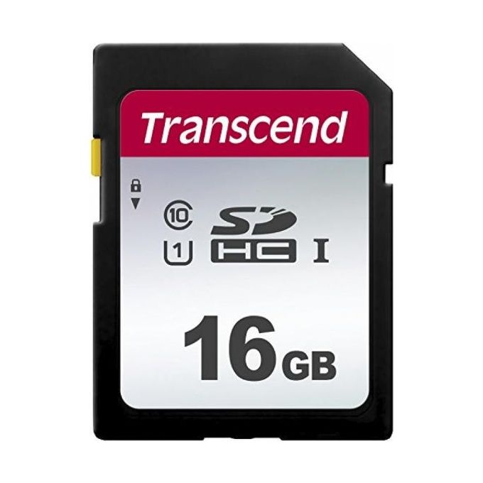 Transcend TS16GSDC300S 300S Scheda di Memoria SDHC 16 GB UHS-I U1 V30 Classe 10 colore Nero