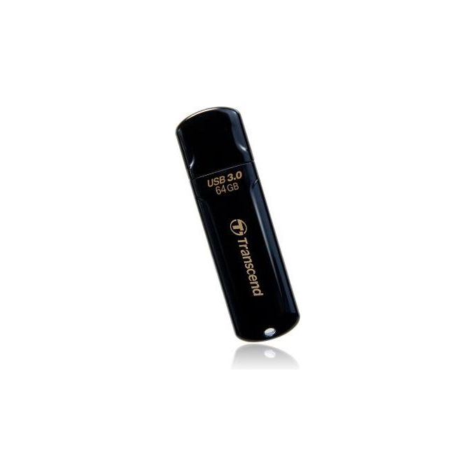 Transcend TS64GJF700 JetFlash 700 Chiavetta USB 64 GB USB 3.2 Gen 1 80 MB-s Plug and Play colore Nero
