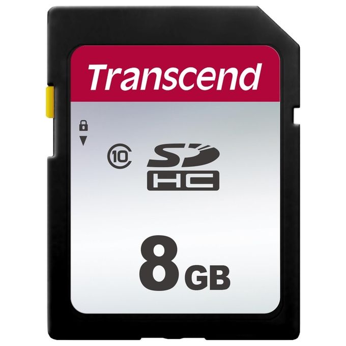 Transcend TS8GSDC300S 300S Scheda di memoria SDHC 8 GB Classe 10 UHS-I V30 colore Nero