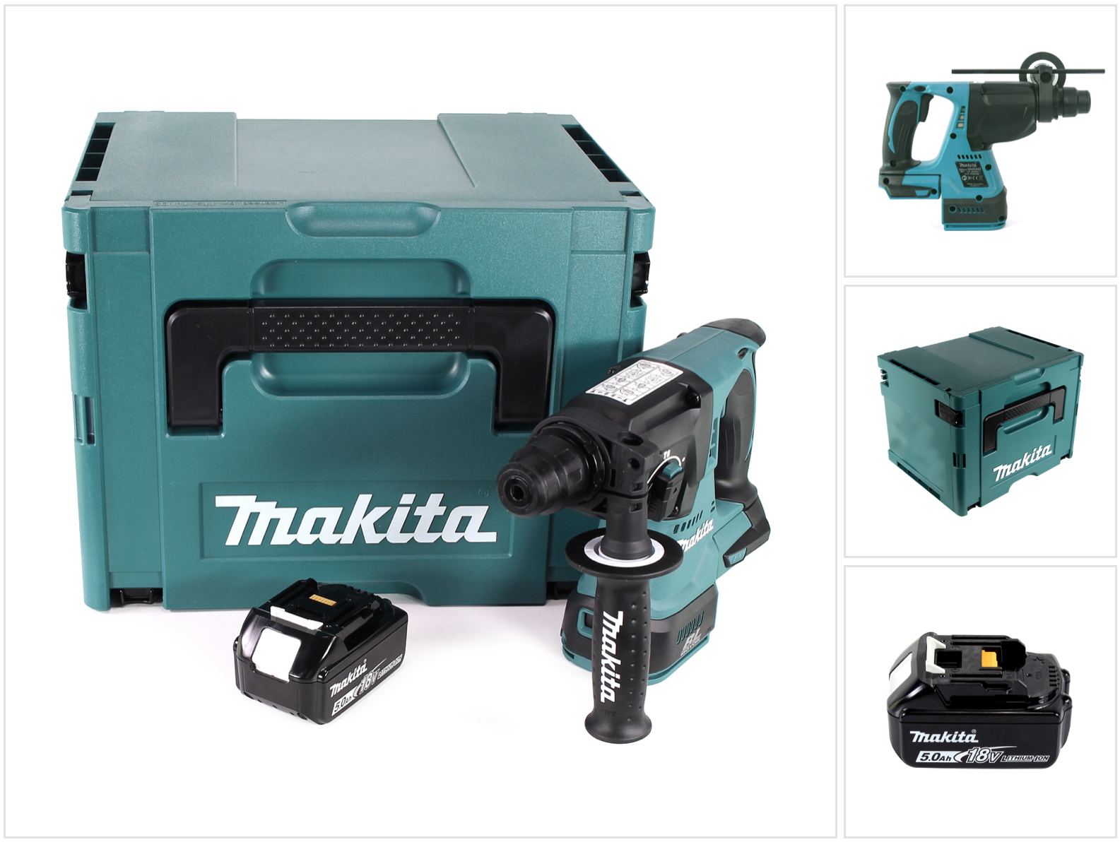 Trapano A Percussione A Batteria Makita Dhr 242 T1j 18v 2.0j Sds-plus Brushless + 1x Batteria Ricaricabile 5.0ah + Makpac - Senza Caricabatterie Trapano A Percussione A Batteria Makita Dhr 242 T1j 18v 2.0j Sds-plus Brushless + 1x Batteria Ricaricabile 5.0ah + Makpac - Senza Caricabatterie