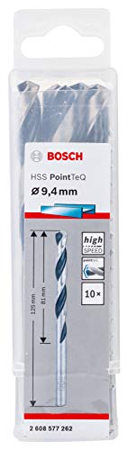 Trapano A Spirale In Metallo Hss Pointteq, Din 338, 9,4 Mm, Confezione Da 10