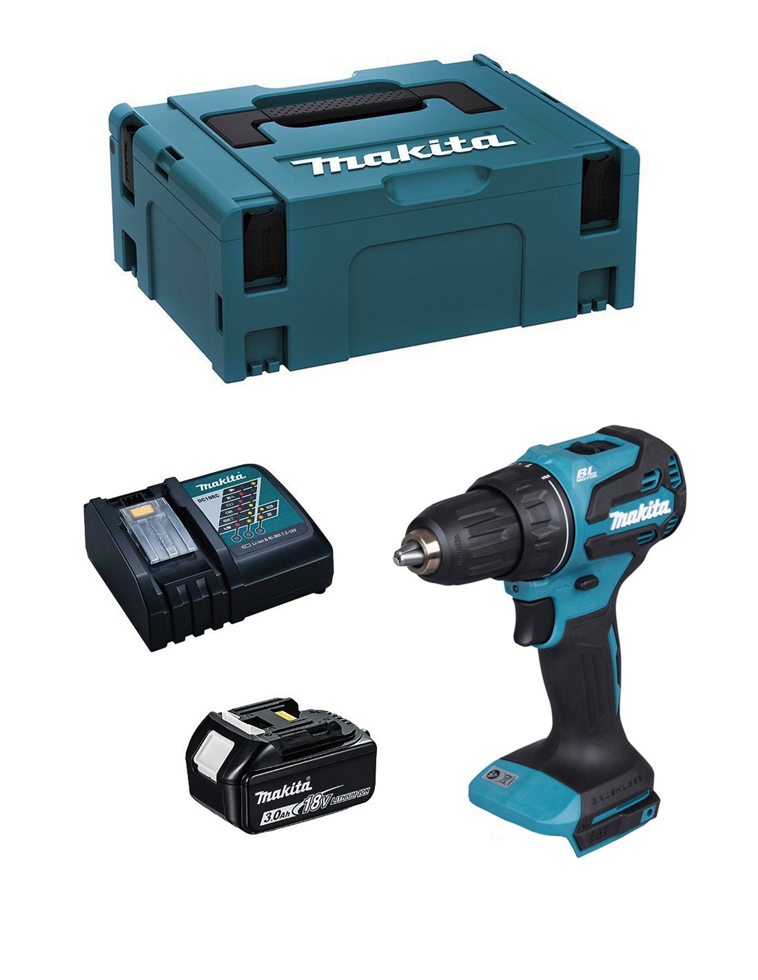 Trapano Avvitatore Makita Ddf490rfj1 (1 X 3,0 Ah + Dc18rc + Makpac 2) Trapano Avvitatore Makita Ddf490rfj1 (1 X 3,0 Ah + Dc18rc + Makpac 2)