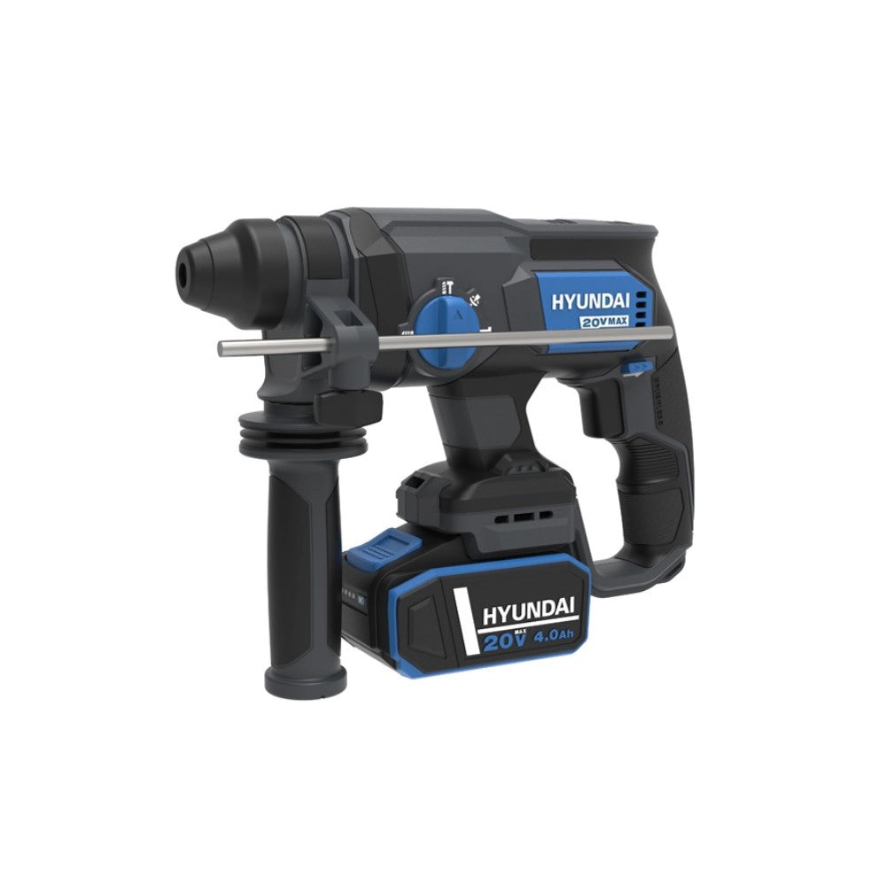 TRAPANO MARTELLO TASSELLATORE 22mm A BATTERIA 20V 2J SDS PLUS RH20X-20 HYUNDAI