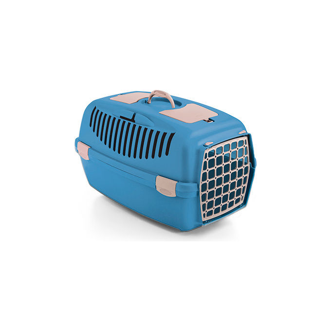 Trasportino cani taglia medio/piccola (40x61x38cm) GULLIVER 3 Azzurro 99850