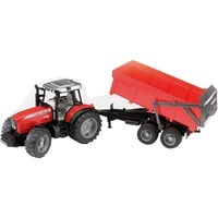 Trattore con Rimorchio Ribaltabile 7480 scala 1:16 MASSEY FERGUSON 02045