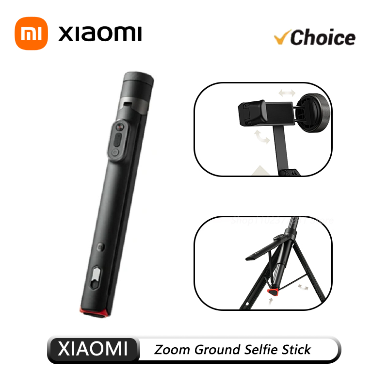 Treppiede multifunzionale portatile con telecomando Bluetooth e selfie stick Xiaomi Zoom Ground originale