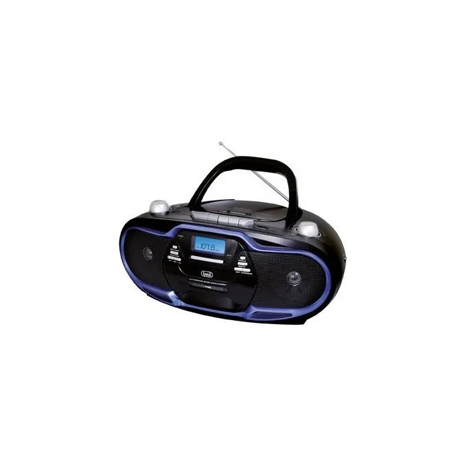 Trevi CMP 574 Radioregistratore CD MP3 USB con Cassette Presa Cuffia colore Blu