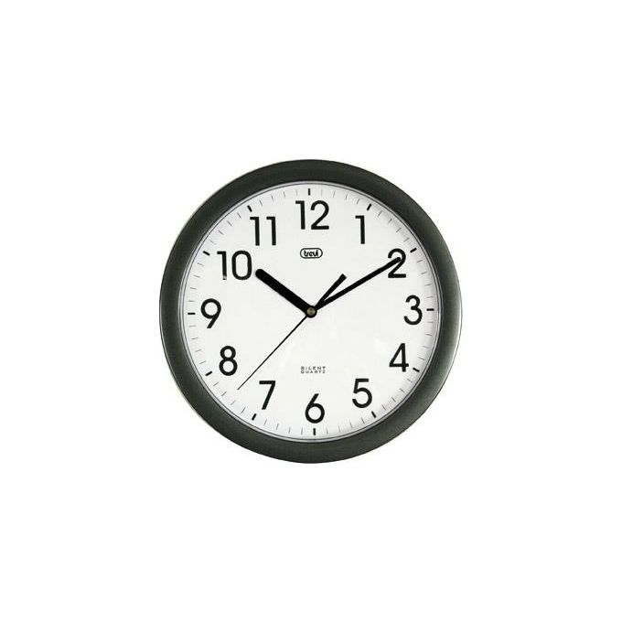 Trevi OM 3301 Orologio da Parete Analogico Quarzo Sweep Silenzioso 24 cm colore Nero