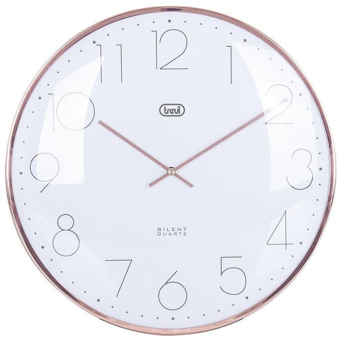 Trevi OM 3512 S Orologio da Parete Analogico Movimento al Quarzo Diametro 30 cm Vetro Curvo antiriflesso colore Bronzo Trevi OM 3512 S Orologio da Parete Analogico Movimento al Quarzo Diametro 30 cm Vetro Curvo antiriflesso colore Bronzo