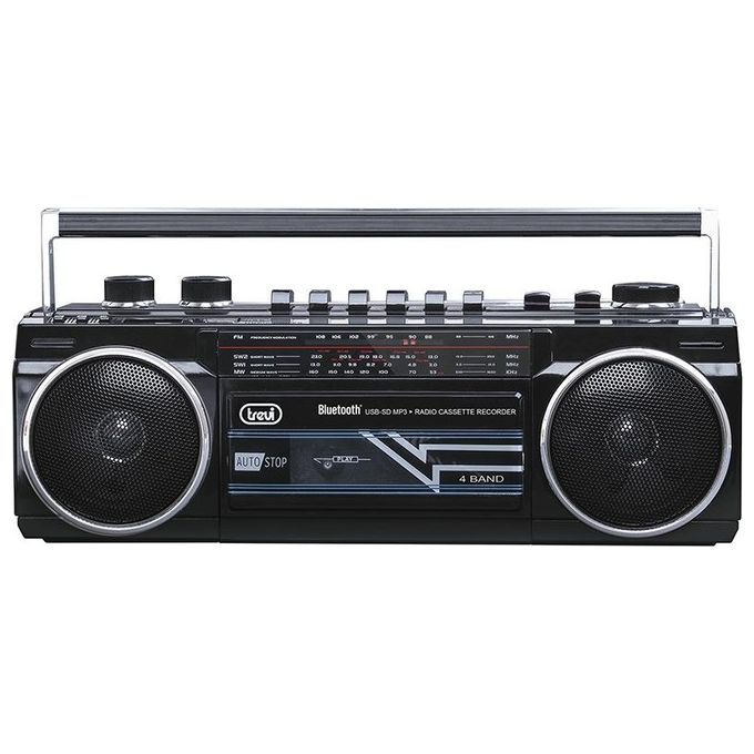 Trevi RR 501 BT Radio Registratore Portatile Usb Sd Bluetooth Cassetta Nero Trevi RR 501 BT Radio Registratore Portatile Usb Sd Bluetooth Cassetta Nero