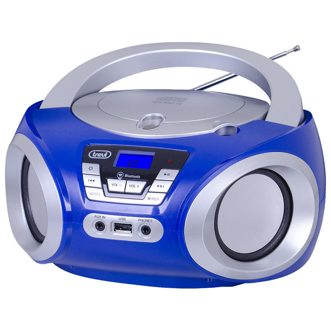 Trevi Stereo Portatile Boombox CMP 544 BT Blu Trevi Stereo Portatile Boombox CMP 544 BT Blu